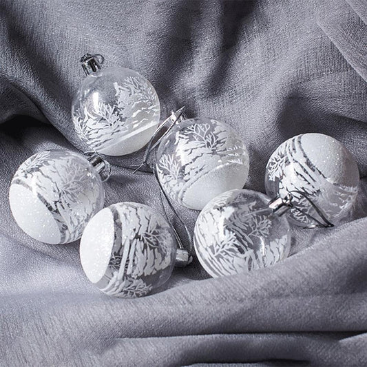 Christmas ball boxed painted ball ornament set hanging