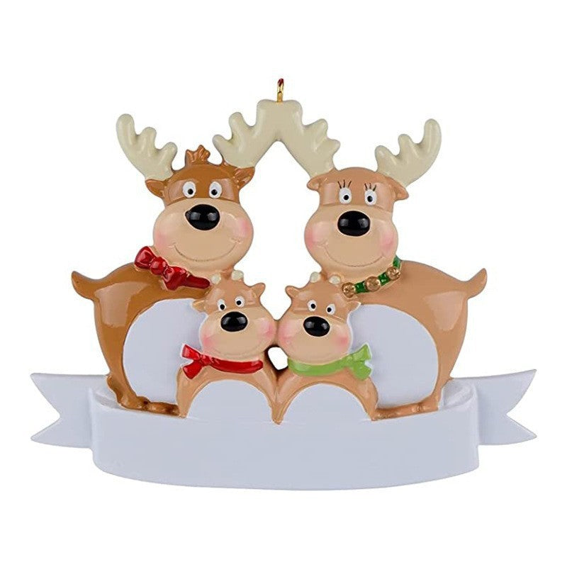Christmas Reindeer Family Cute Home Pendant