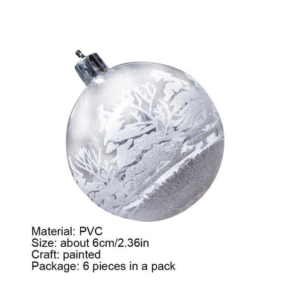 Christmas ball boxed painted ball ornament set hanging