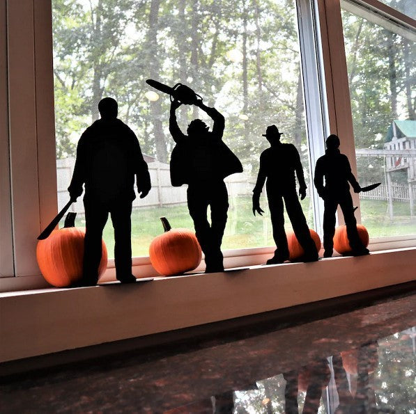 Halloween Pumpkin Decorative Products Horror Movie Silhouette Yard Yard Yard Decoration Silhouette Garden Ornaments