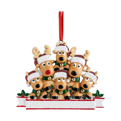 Christmas Reindeer Family Cute Home Pendant